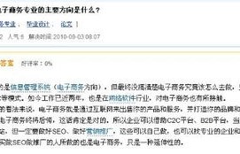 电子商务专业走技术方向推荐吗